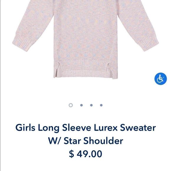 New Andy & Evan Girls Long Sleeve Sweater W/ Star - Picture 12 of 12